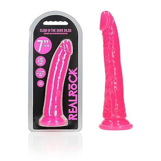 REALROCK 18 cm Slim Glow in the Dark by Shots Toys