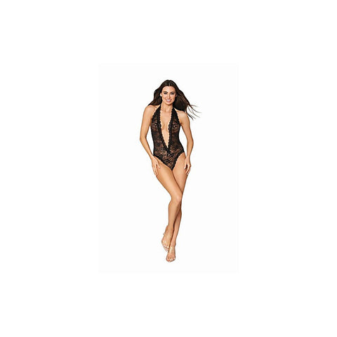 Heart Back Deep V-Neck Womens Sexy Teddy