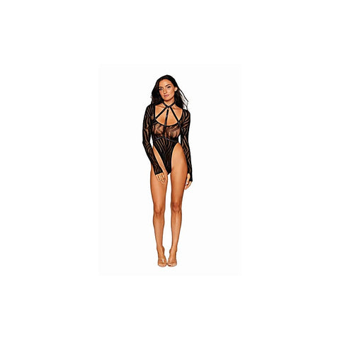 Women's Teddy with Harness by Dream Girl Lingerie