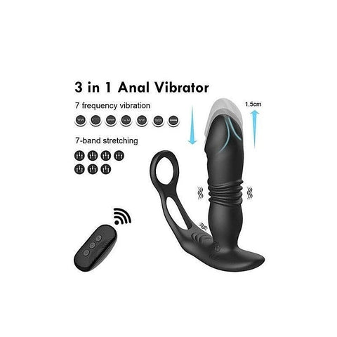 X-MEN Thrusting Silicone Butt Plug by NANMA Corporation