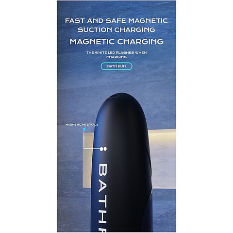 BathFun Automatic USB Waterproof Penis Pump w Magic Sleeve
