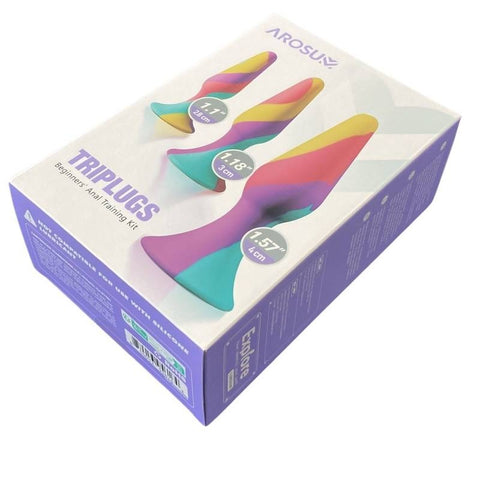 TriPlugs Silicone Anal Training Kit by Arosum