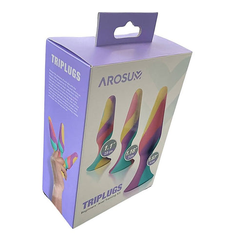 TriPlugs Silicone Anal Training Kit by Arosum