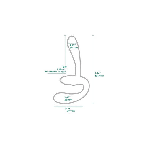 Sapphi Detachable Strapless Strap On Double Vibrator