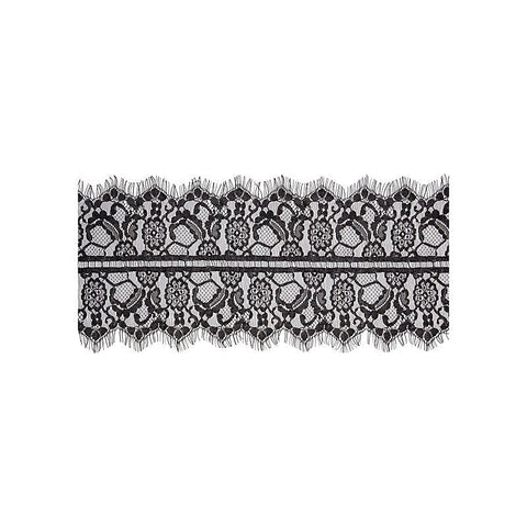 OUCH! BW Lace Mask With Elastic Straps by Shots Toys
