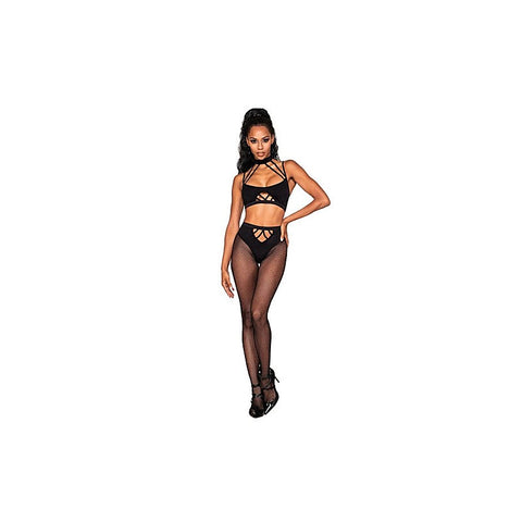 Bralette & Pantyhose Bodystocking Set by Dream Girl Lingerie