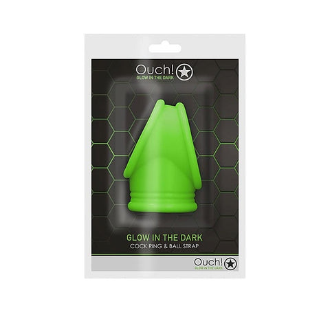Luminous Ecstasy Glow-in-Dark Cock Ring by Shots Toys