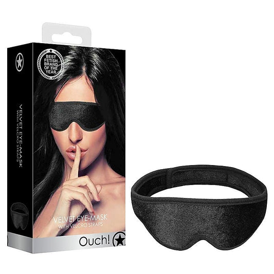 OUCH! Velvet & Velcro Eye Mask by Shots Toys