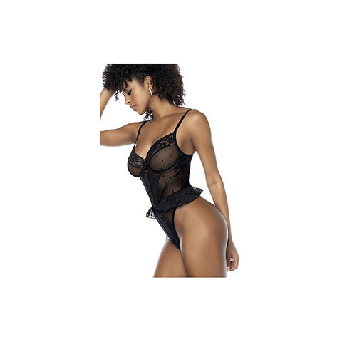 Sexy Bodysuit With Lace Ruffles by Mapale