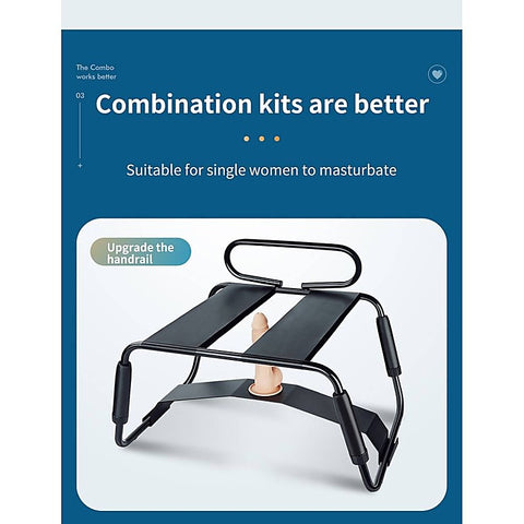 Sex Chair Adjustable Height w/ Handle and Arch Bridge Sex