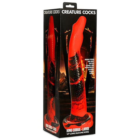 Creature Cocks King Cobra Silicone Dong by XR Brands