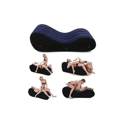 Daytona Inflatable Suede Love Lounge with Handrail