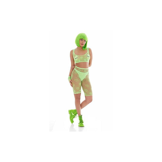 Out of This World Green Bodysuit Set With Alien Pasties