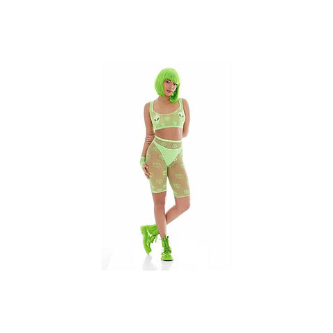 Out of This World Green Bodysuit Set With Alien Pasties