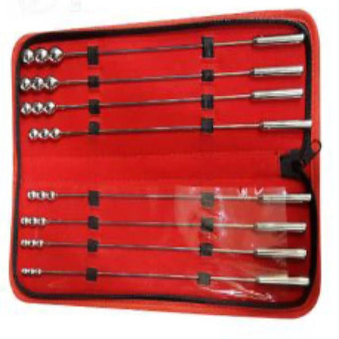 8 Pieces Bougie Pins With Shaft Urethral Sounding Set
