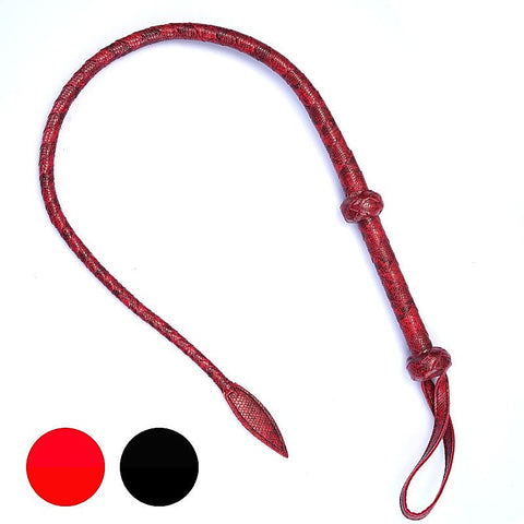 Unique Design Artificial Snake Leather Horse Bondage Whip