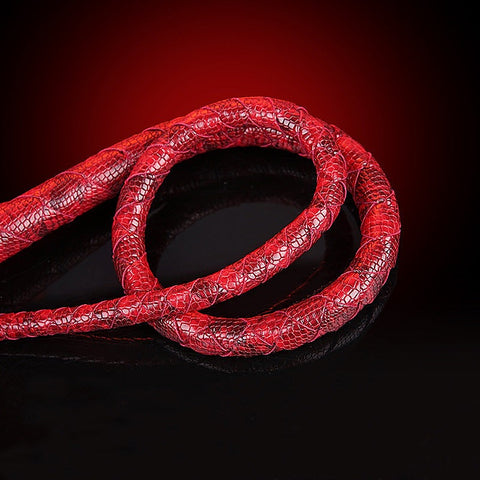 Unique Design Artificial Snake Leather Horse Bondage Whip