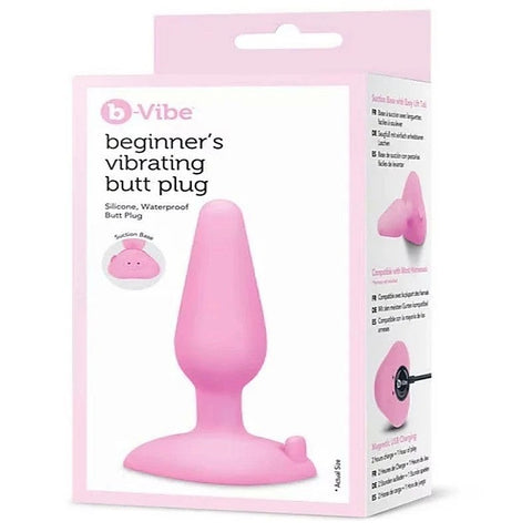 Beginners Silicone Vibrating Butt Plug by B-Vibe