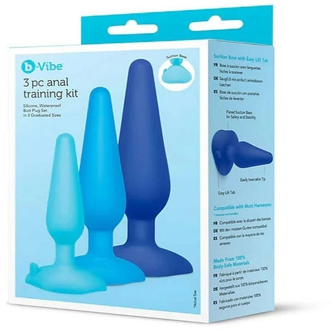 3 Piece Anal Training Butt Plug Kit by B-Vibe
