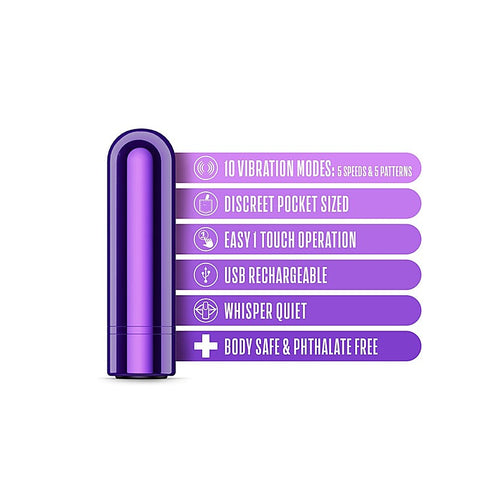 Kool Vibes 2.5" Rechargeable Mini Bullet by Blush Novelties