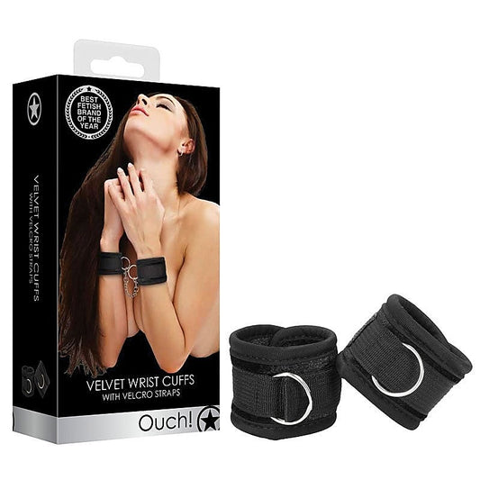 OUCH! Velvet & Velcro Handcuffs by Shots Toys