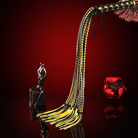 Leather Cat 12 Tails Bondage Whip by BDStyle