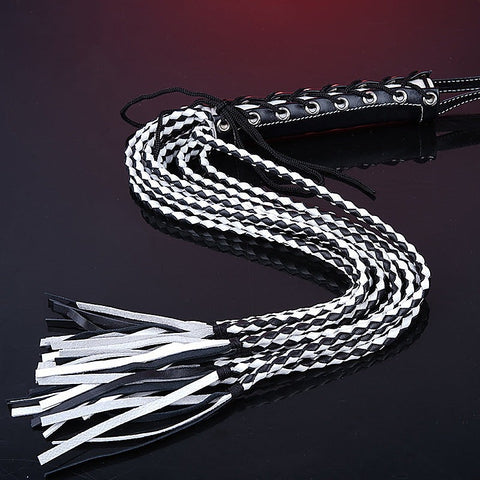 Leather Cat 12 Tails Bondage Whip by BDStyle