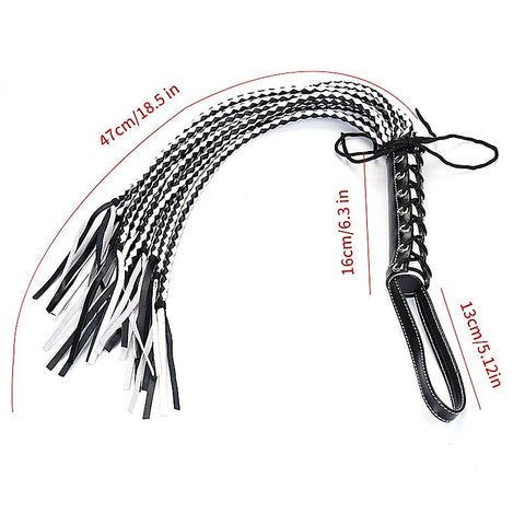 Leather Cat 12 Tails Bondage Whip by BDStyle