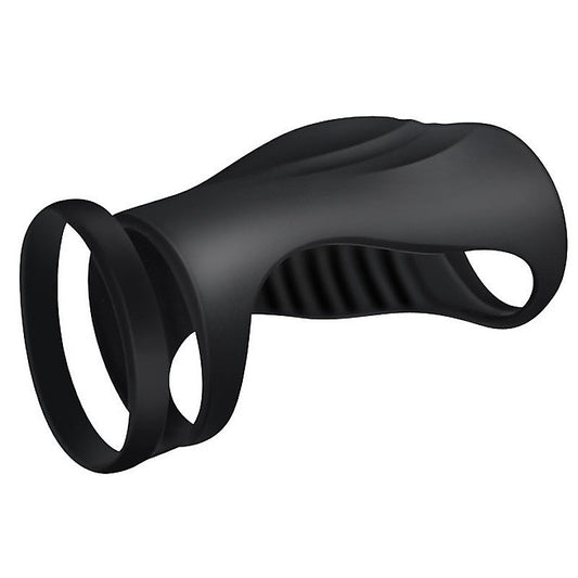 Silicone Dual Cock Ring Penis Sleeve by BDStyle