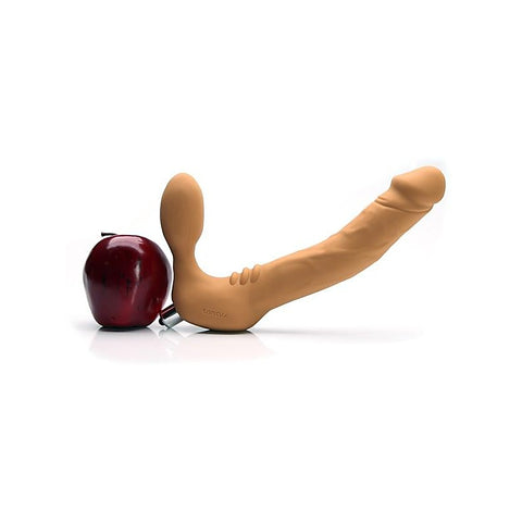 Real Vibrating Strapless Strap On Dildo by Tantus