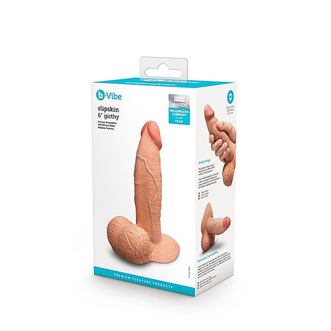 Slipskin Girthy 6 Inch Realistic Silicone Dildo by B-Vibe