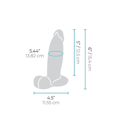 Slipskin Girthy 6 Inch Realistic Silicone Dildo by B-Vibe