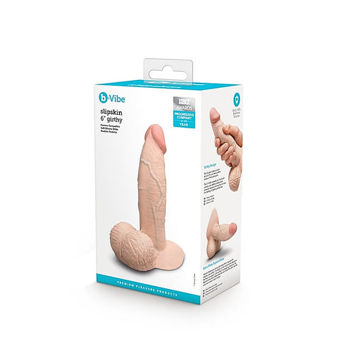 Slipskin Girthy 6 Inch Realistic Silicone Dildo by B-Vibe