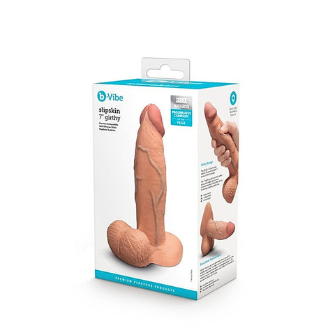 Slipskin 7 Inch Realistic Silicone Dildo by B-Vibe