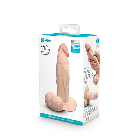 Slipskin 7 Inch Realistic Silicone Dildo by B-Vibe
