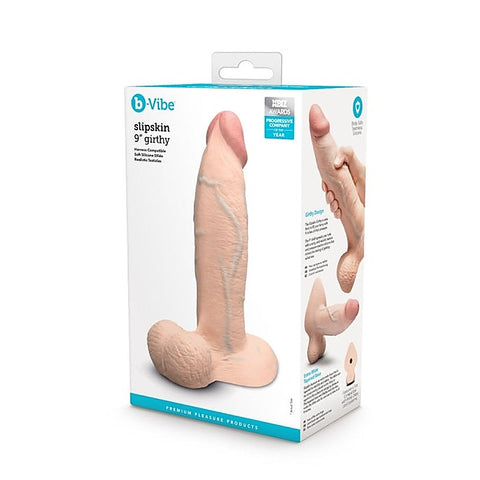 Slipskin Girthy 9 Inch Realistic Silicone Dildo by B-Vibe