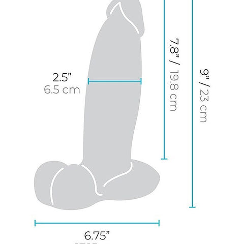 Slipskin Girthy 9 Inch Realistic Silicone Dildo by B-Vibe