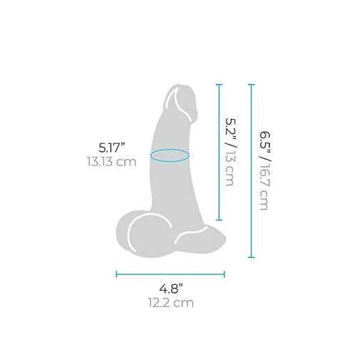 Slipskin Curved Realistic Silicone Dildo by B-Vibe