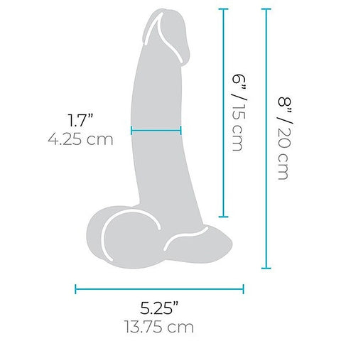 Slipskin Curved Realistic Silicone Dildo by B-Vibe