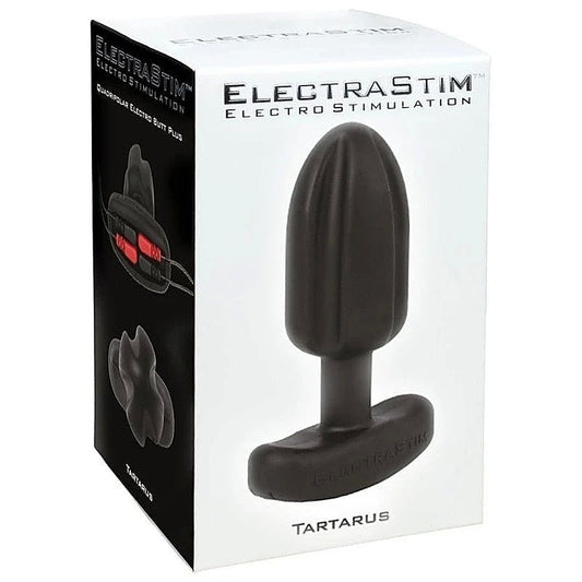 Silicone Noir Tartarus Quadri Polar Butt Plug by Electrastim
