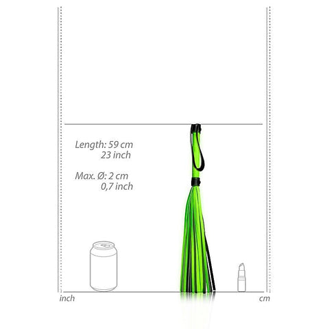 OUCH! Glow in Dark Flogger by Shots Toys