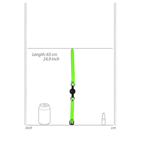 OUCH! Glow in Dark Breathable Ball Gag by Shots Toys