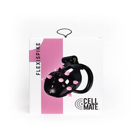 FlexiSpike by CellMate Male Chastity Device Black/Pink