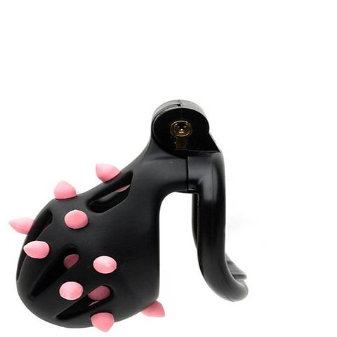 FlexiSpike by CellMate Male Chastity Device Black/Pink