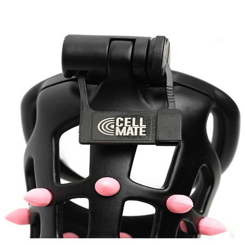 FlexiSpike by CellMate Male Chastity Device Black/Pink