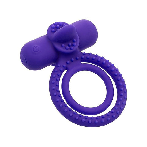 Silicone Rechargeable Dual Climaxer Cock Ring