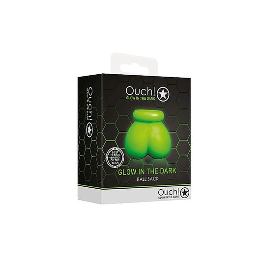 OUCH! Luminous Bondage Ball Sack by Shots Toys