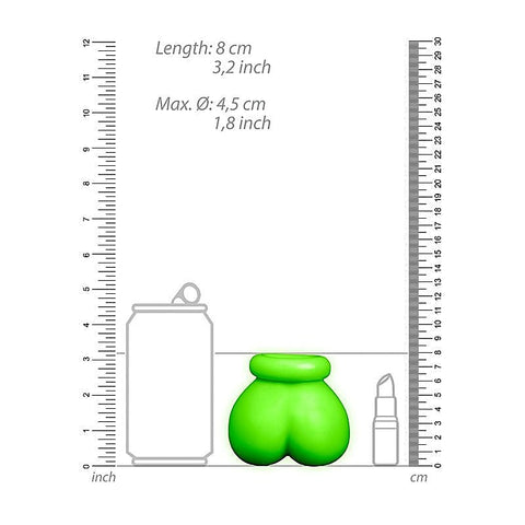 OUCH! Luminous Bondage Ball Sack by Shots Toys
