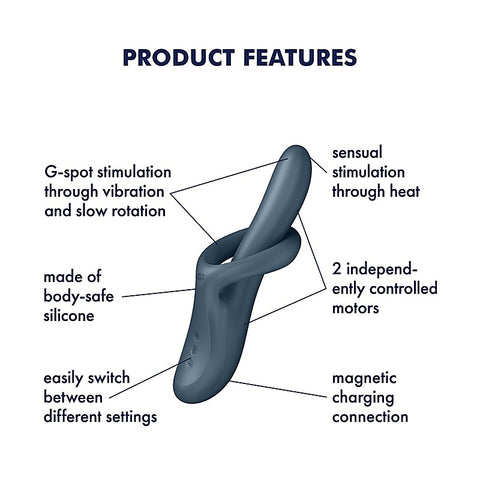 Heat Flex 4 Multi Functions G Spot Vibrator by Satisfyer