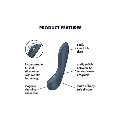 Wave 4 Silicone G Spot Vibrator by Satisfyer